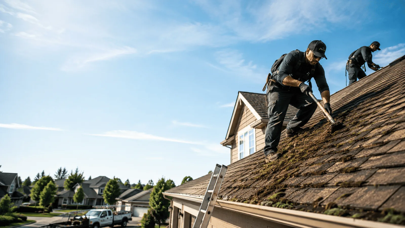Roof Moss Removal in Matthews, IN near me